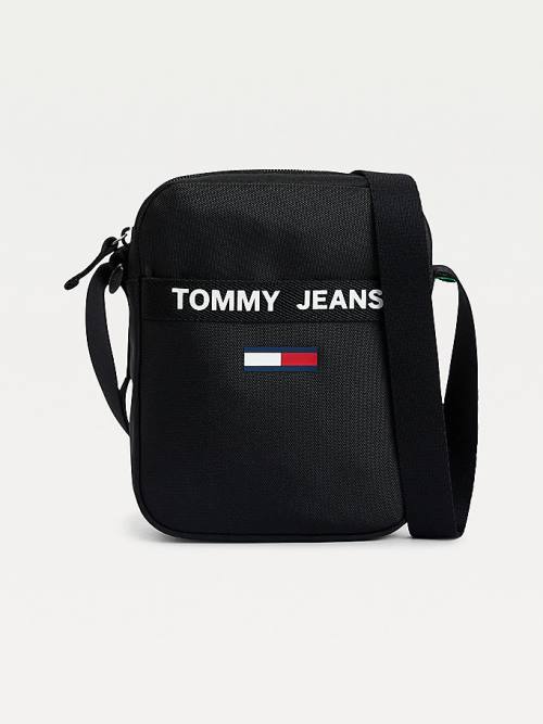 Tommy Hilfiger Bags Sale - Mens Essential Logo Reporter Black | Canada